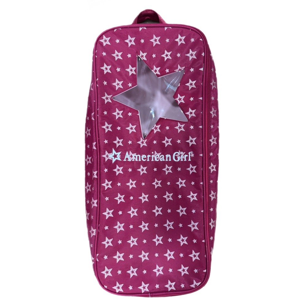 American Girl Doll Star Power Carrier Backpack Pink Star Travel Case